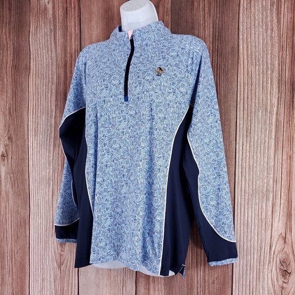 Peter Millar Womens XL Sun Comfort Base Layer Pullover Philadelphia Cricket Club - Picture 2 of 15